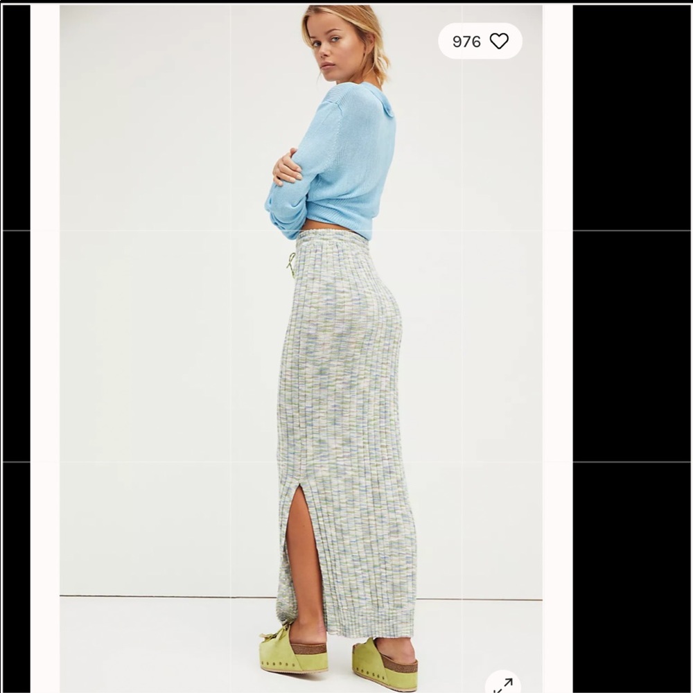 💥SALE!!💥 Free People Saturday Sweater Skirt Candy Skies